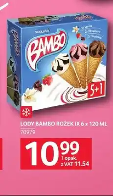 Selgros Lody Augusto Bambo Rożek IX 6-pak oferta