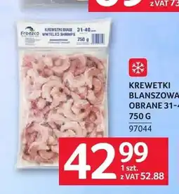 Selgros Krewetki blanszowane obrane Freezco oferta