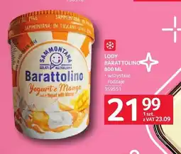 Selgros Lody Sammontana Barattolino Yogurt e Mango oferta