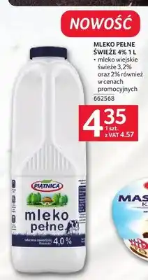 Selgros Mleko pełne świeże 4% Piątnica oferta