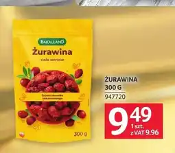 Selgros Żurawina całe owoce Bakalland oferta
