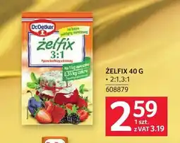 Selgros Żelfix 2:1 Dr. Oetker oferta