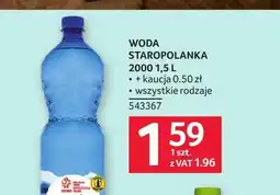 Selgros Woda mineralna Staropolanka 2000 oferta