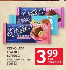 Selgros Czekolada E.Wedel oferta