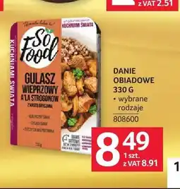 Selgros Danie obiadowe So Food Gulasz wieprzowy oferta