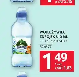 Selgros Woda źródlana dla dzieci Żywiec Zdrojek oferta