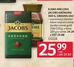 Selgros Kawa mielona Jacobs Origins oferta