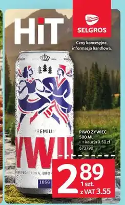 Selgros Piwo Żywiec Premium oferta