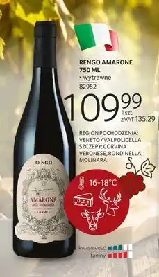 Selgros Wino czerwone Rengo Amarone oferta