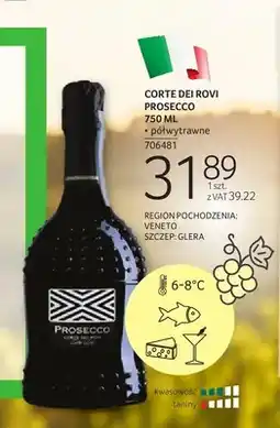 Selgros Wino musujące Corte Dei Rovi Prosecco oferta