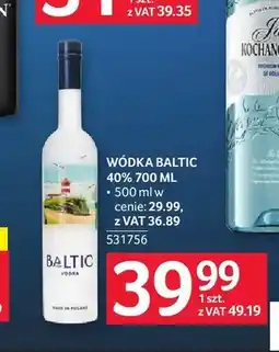 Selgros Wódka Baltic 40% oferta