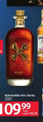 Selgros Rum Bumbu 40% oferta
