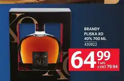 Selgros Brandy Pliska XO 40% oferta