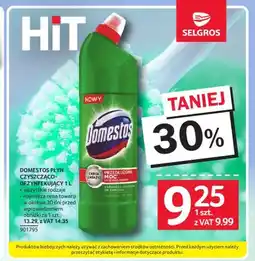Selgros Płyn czyszcząco-dezynfekujący Domestos oferta
