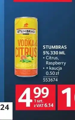 Selgros Napój alkoholowy Stumbras Citrus 5% oferta