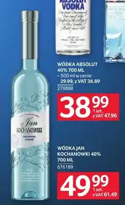 Selgros Wódka Jan Kochanowski 40% oferta