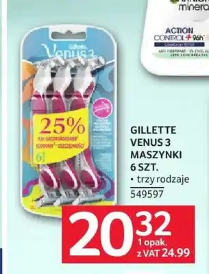 Selgros Maszynki do golenia Gillette Venus 3 oferta