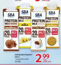 Selgros Napój proteinowy SBA Protein Milk Shake Cinnamon Roll Mlekovita oferta