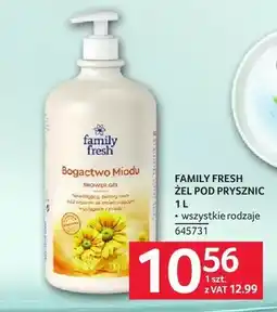 Selgros Żel pod prysznic Family Fresh Bogactwo Miodu oferta