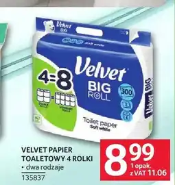 Selgros Papier toaletowy Velvet Big Roll oferta