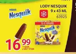 Selgros Lody Nesquik 9-pak oferta
