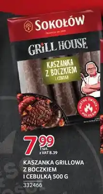 Selgros Kaszanka grillowa z boczkiem i cebulką Sokołów Grill House oferta