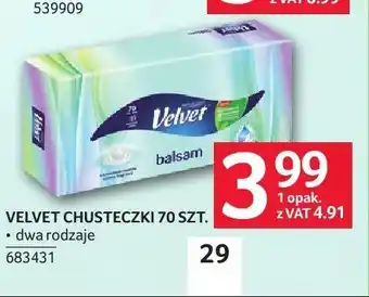 Selgros Chusteczki higieniczne Velvet Balsam oferta