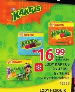 Selgros Lody Kaktus Classic 9-pak oferta