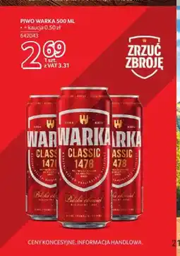 Selgros Piwo Warka Classic oferta