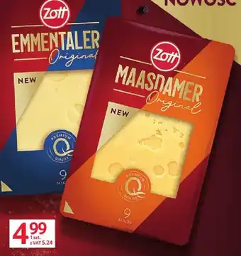 Selgros Ser Maasdamer plastry Zott oferta