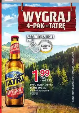 Selgros Piwo Tatra Jasne Pełne oferta