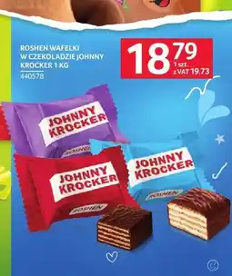 Selgros Wafelki w czekoladzie Johnny Krocker czekoladowe Roshen oferta