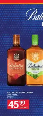 Selgros Likier Ballantine's Sweet Blend 30% oferta