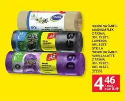 Selgros Worki na śmieci Stella Magnum Flex z taśmą oferta