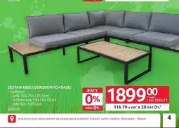 Selgros Zestaw mebli ogrodowych Oasis oferta