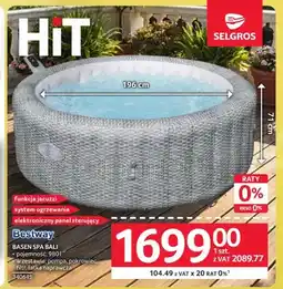 Selgros Basen spa Bali Bestway Lay-Z-Spa oferta