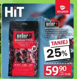 Selgros Brykiet Weber oferta