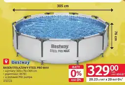 Selgros Basen stelażowy Bestway Steel Pro Max oferta