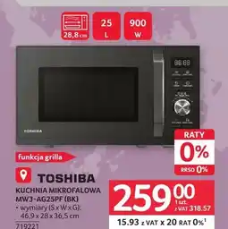 Selgros Kuchnia mikrofalowa Toshiba MW3-AG25PF(BK) oferta