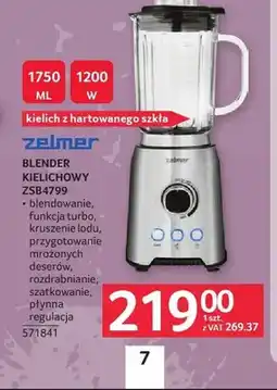 Selgros Blender kielichowy Zelmer ZSB4799 oferta