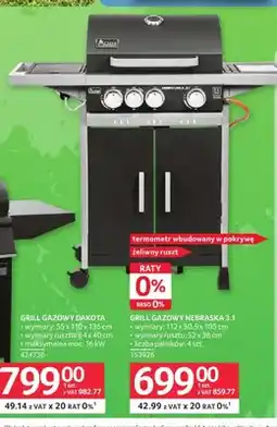 Selgros Grill gazowy Nebraska 3,1 oferta