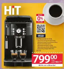 Selgros Ekspres do kawy DeLonghi ECAM 21,117.B oferta