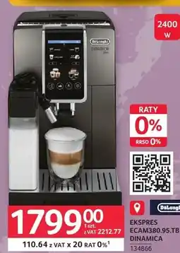 Selgros Ekspres do kawy DeLonghi ECAM380,95.TB Dinamica Plus oferta