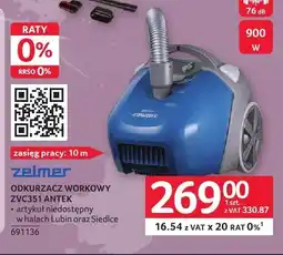 Selgros Odkurzacz workowy Zelmer ZVC351 Antek oferta