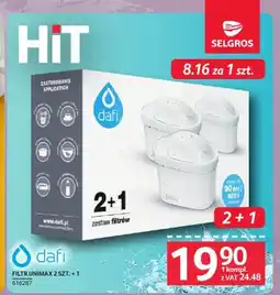 Selgros Filtr do wody Dafi Unimax 2 szt. + 1 oferta