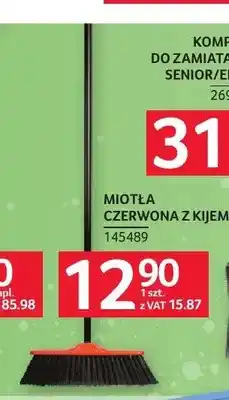 Selgros Miotła czerwona z kijem oferta