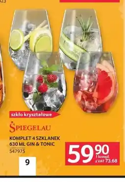 Selgros Komplet szklanek Spiegelau Gin & Tonic oferta