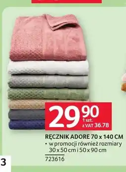 Selgros Ręcznik Adore 70x140 cm oferta