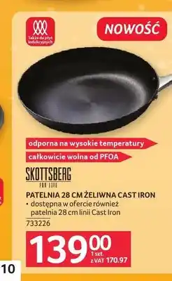 Selgros Patelnia żeliwna Skottsberg Cast Iron 28 cm oferta