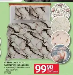 Selgros Komplet pościeli satynowej 160x200 cm oferta